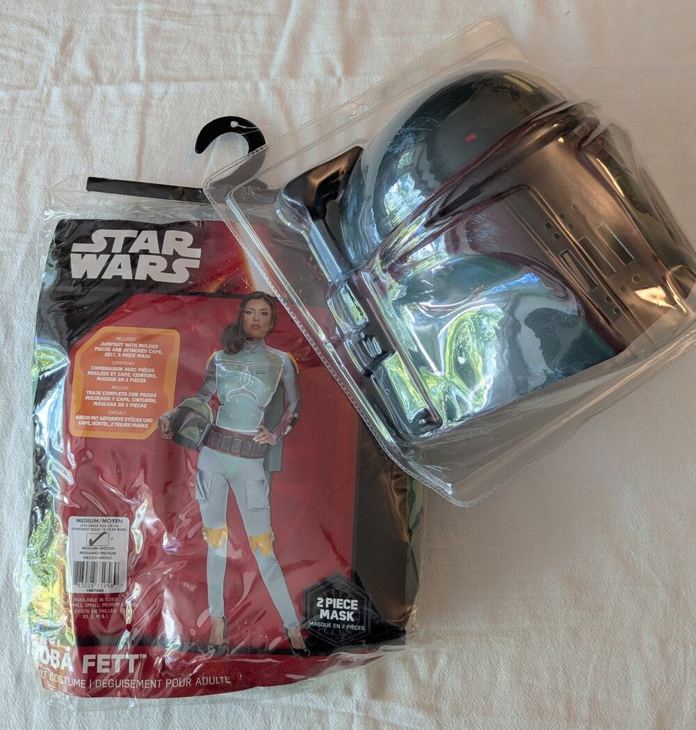 Star Wars Boba Fett Rubies Women's Halloween Costume ADULT Med NIP